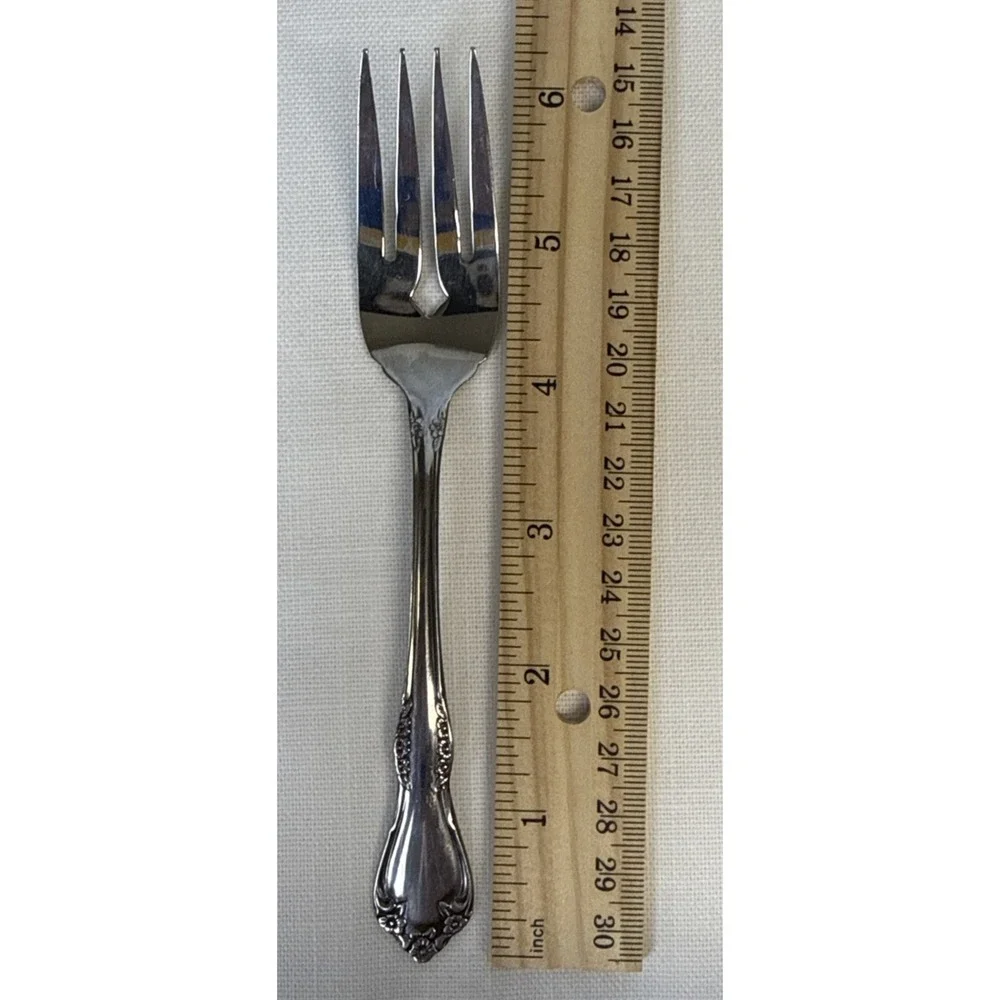 Oneida Mansfield Amadeus Forks Salad 10 Wm A Rogers Deluxe Stainless Flatware